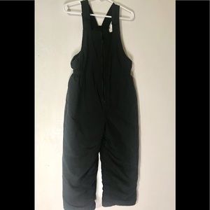 Honors black bib insulated ski coveralls
